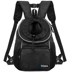 PetAmi mochila frontal para perros y gatos, ideal para paseos ventilados.