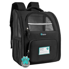 PetAmi Mochila Portador Perro Ventilada para paseos cómodos.