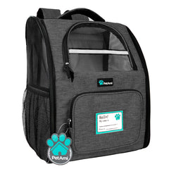 PetAmi mochila portamascotas ventilada con entrada lateral para mayor comodidad.