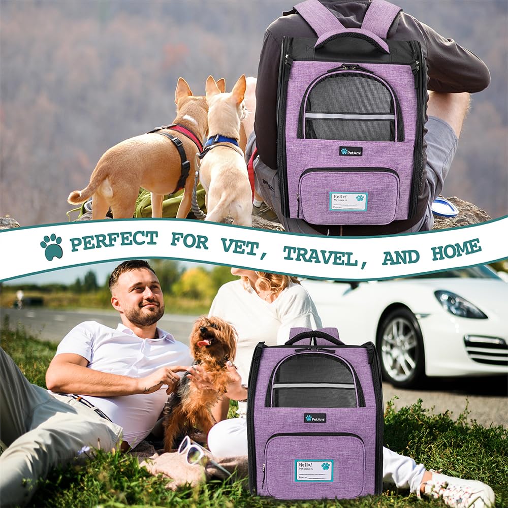 PetAmi mochila portapet capacidad hasta 18 lb para mascotas pequeñas