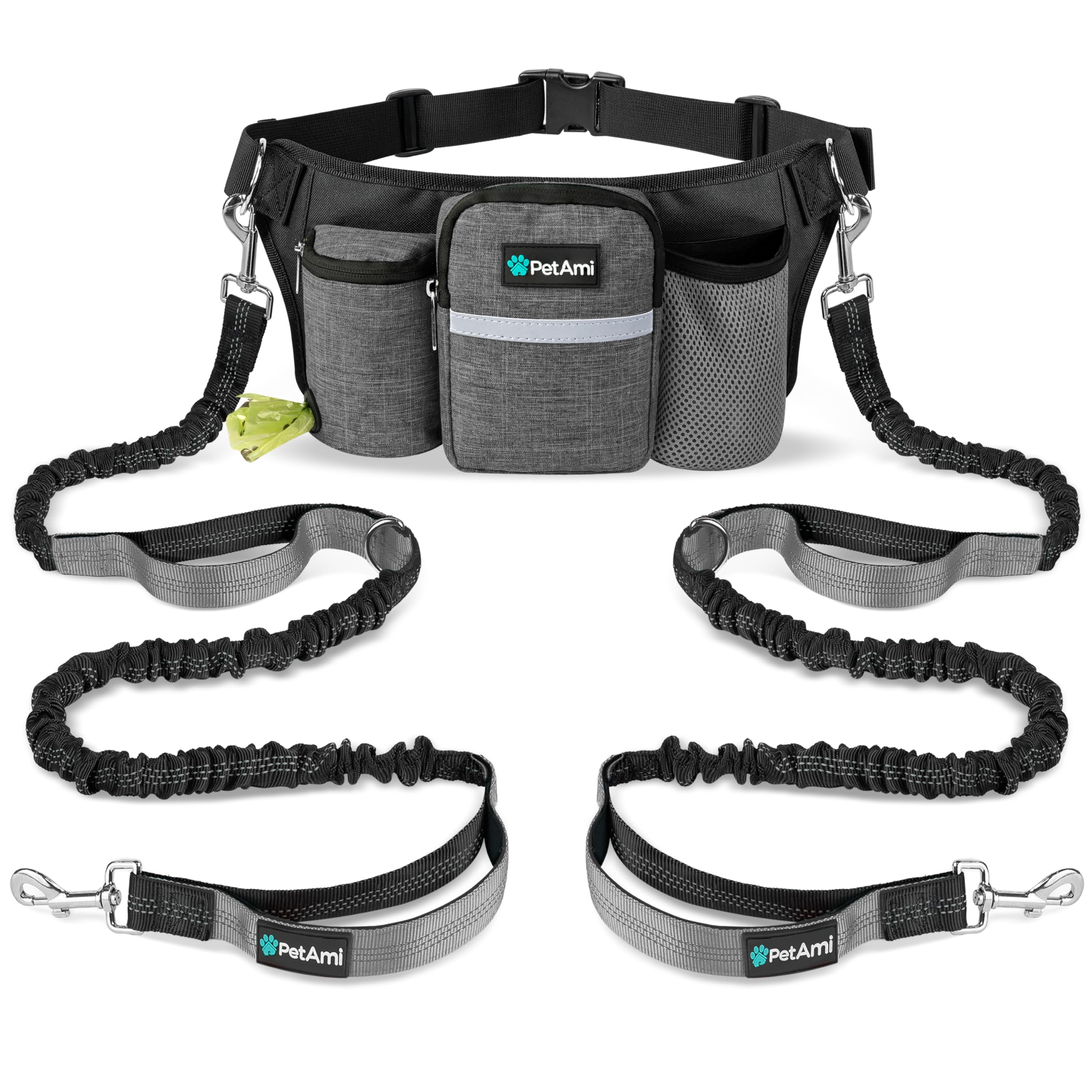 PetAmi Premium Doble manija para control estable durante la carrera