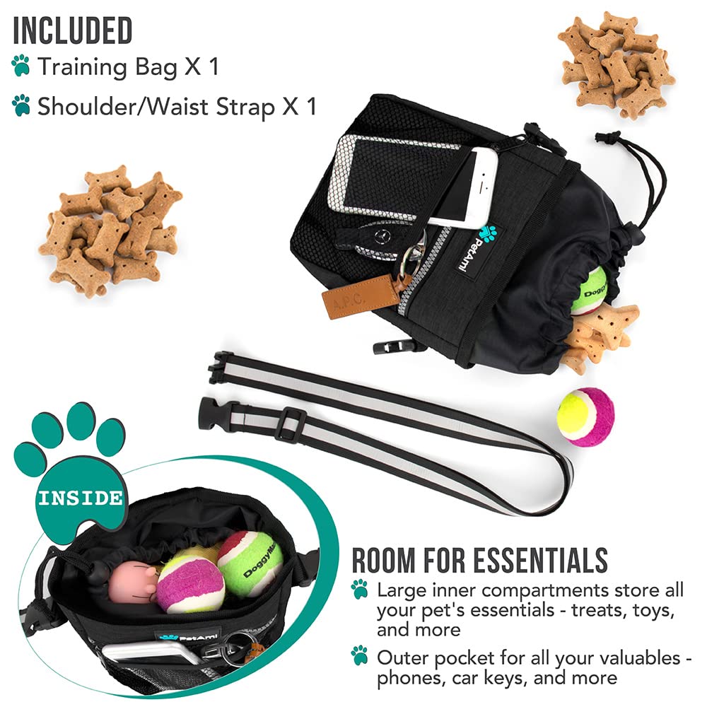 Poche mesh avant PetAmi, accessible rapidement pour petits objets lors des promenades