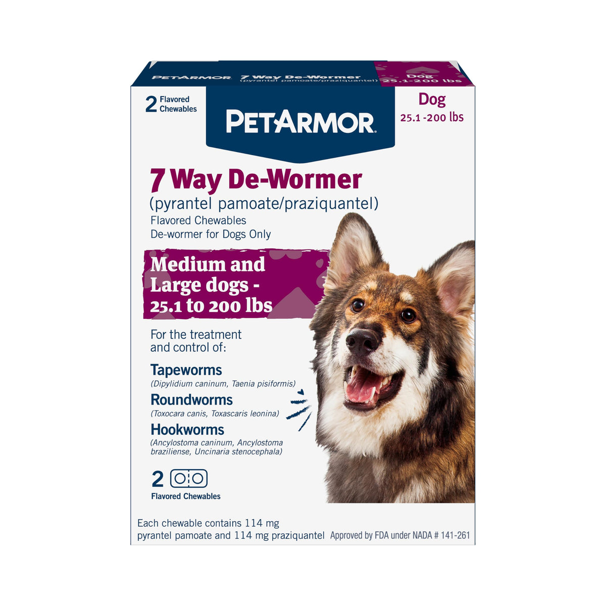 PetArmor desparasitante para perros: tabletas masticables fáciles de administrar.
