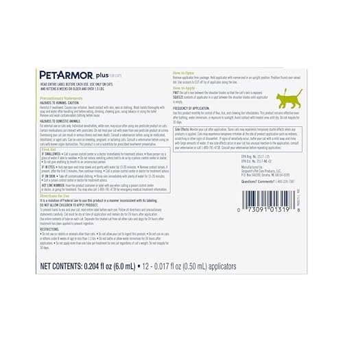 PetArmor Plus fórmula de calidad veterinaria para uso regular.