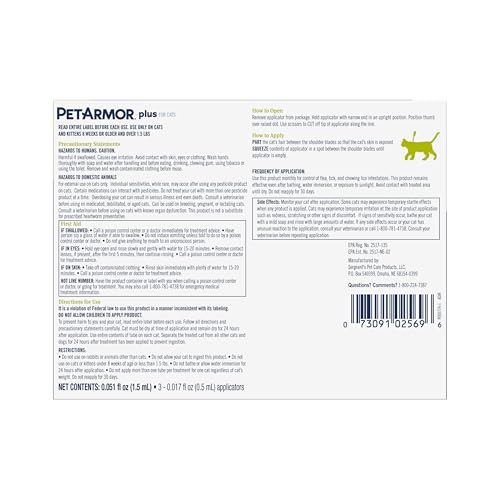 PetArmor Plus: protección contra pulgas y garrapatas.