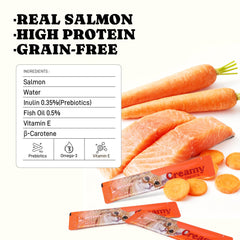 PETASTY salmón puré tubo para gatos.