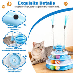 Petayouj Gato Turntable: base giratoria para juego dinámico.
