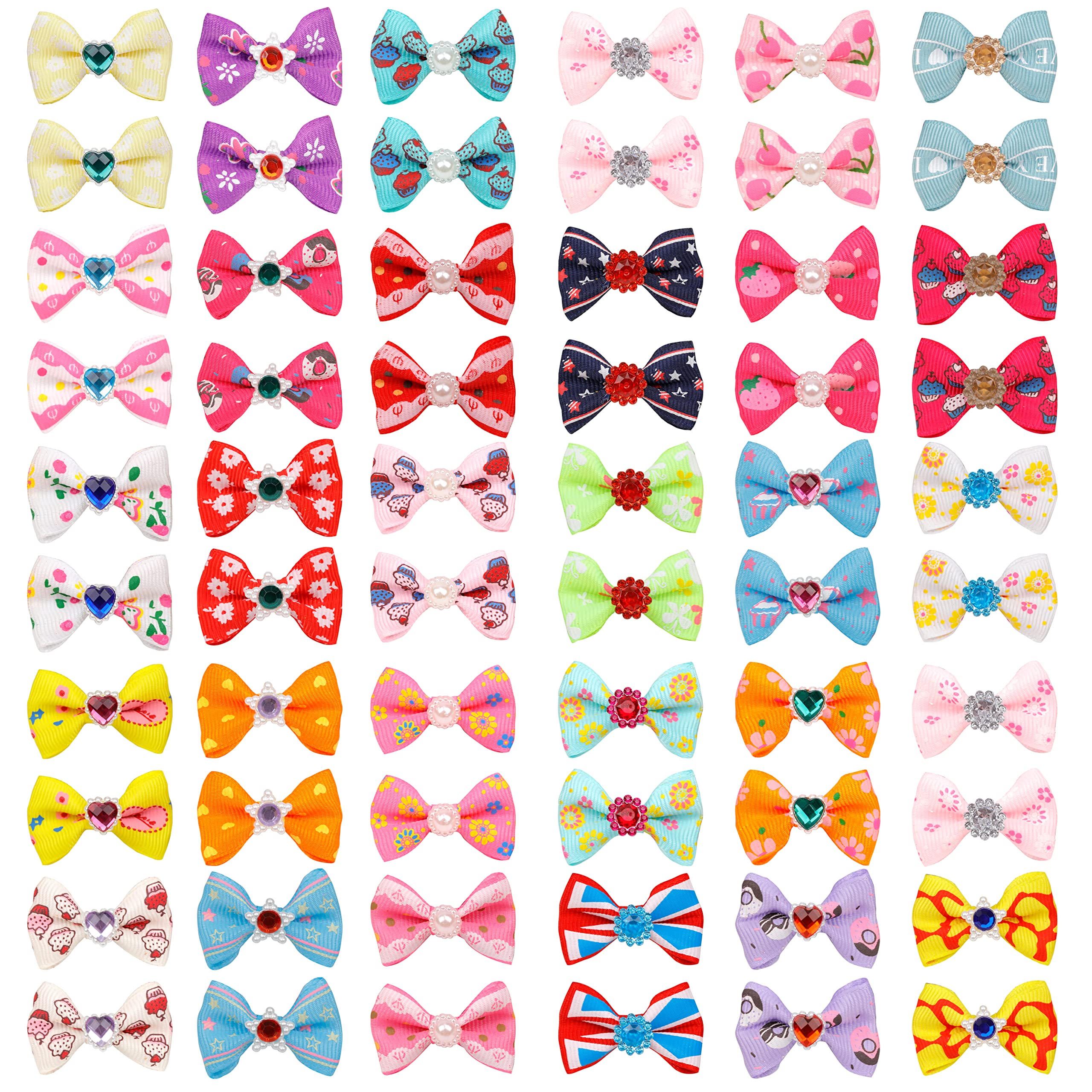 Broches brillantes Petbuy con destellos para pelo