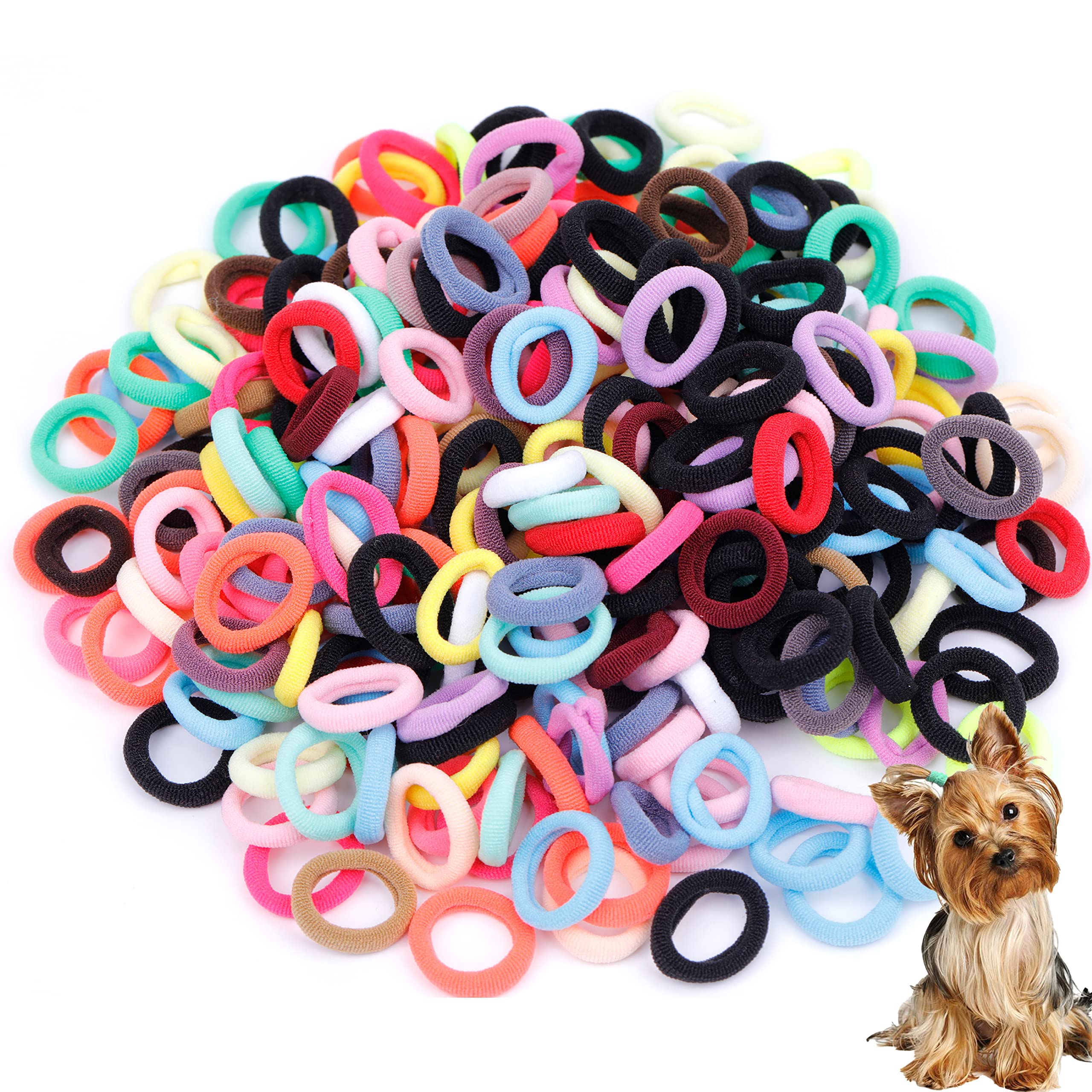 Petbuy ligas para pelo de perro 1 pulgada sin costura para sujeción suave