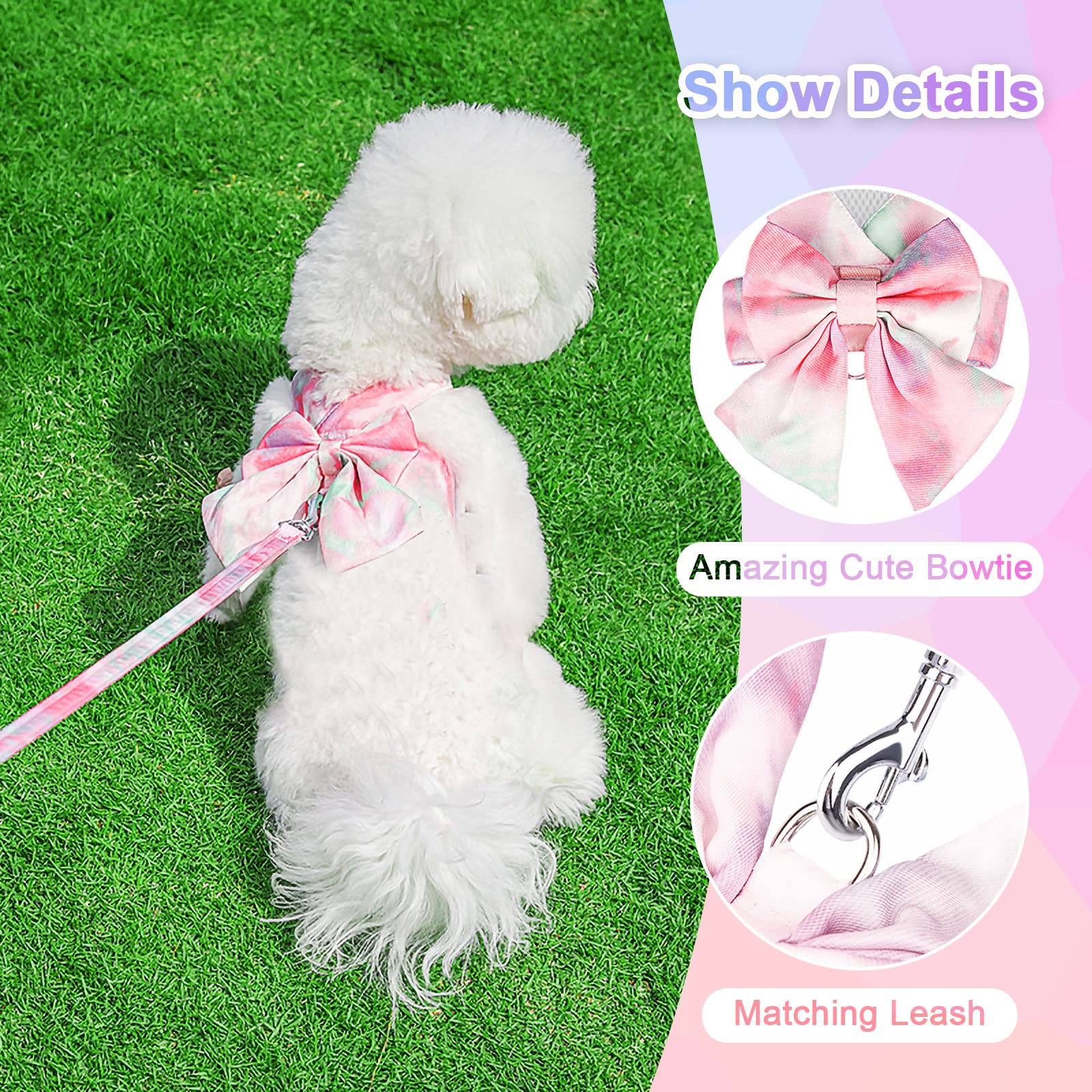 Petcare arnés uso diario rosa: cómodo en todas las estaciones.