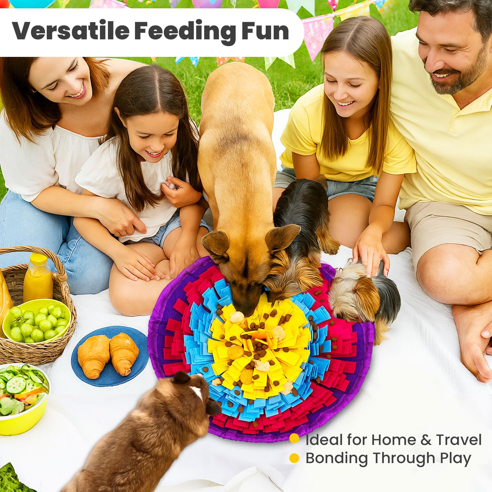 PETCARE Tapete Olfativo, base antideslizante mantiene estable el área de juego.