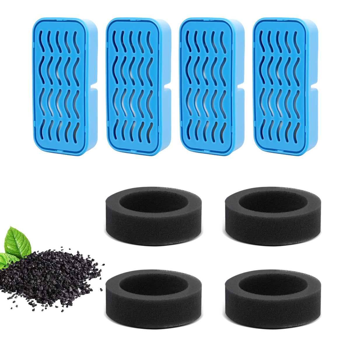 PETCHO filtros 4pack para fuente de gatos, instalación sencilla