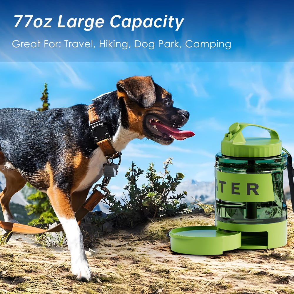 PETDOTT dispensador de agua para perros 77oz, cuenco inferior extraíble para beber fácil.