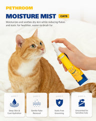 PETHROOM Bruma para gatos, desenreda y reduce nudos con suavidad.