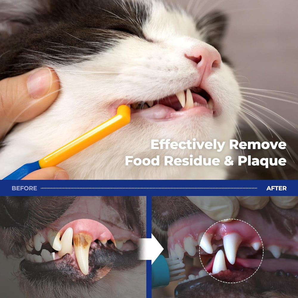PETHROOM cepillo dental con cerdas ultra suaves para una limpieza delicada.