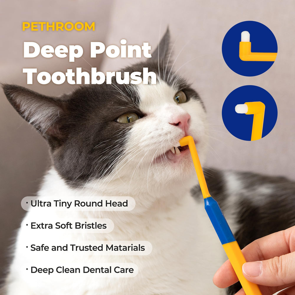 PETHROOM cepillo dental con material microfibra PBT para una limpieza suave.