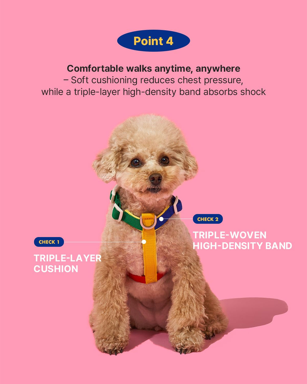 PETHROOM Wiggle Wiggle ofrece conjunto cómodo para perros pequeños y medianos.