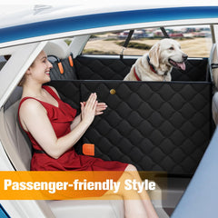 PETICON cobertor de asiento para perro trasero, impermeable y fácil de limpiar.
