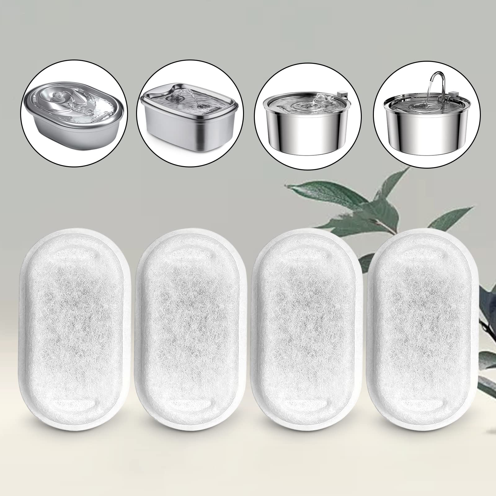 Éponges Petilog pour fontaine chat: éponges pour filtration efficace.