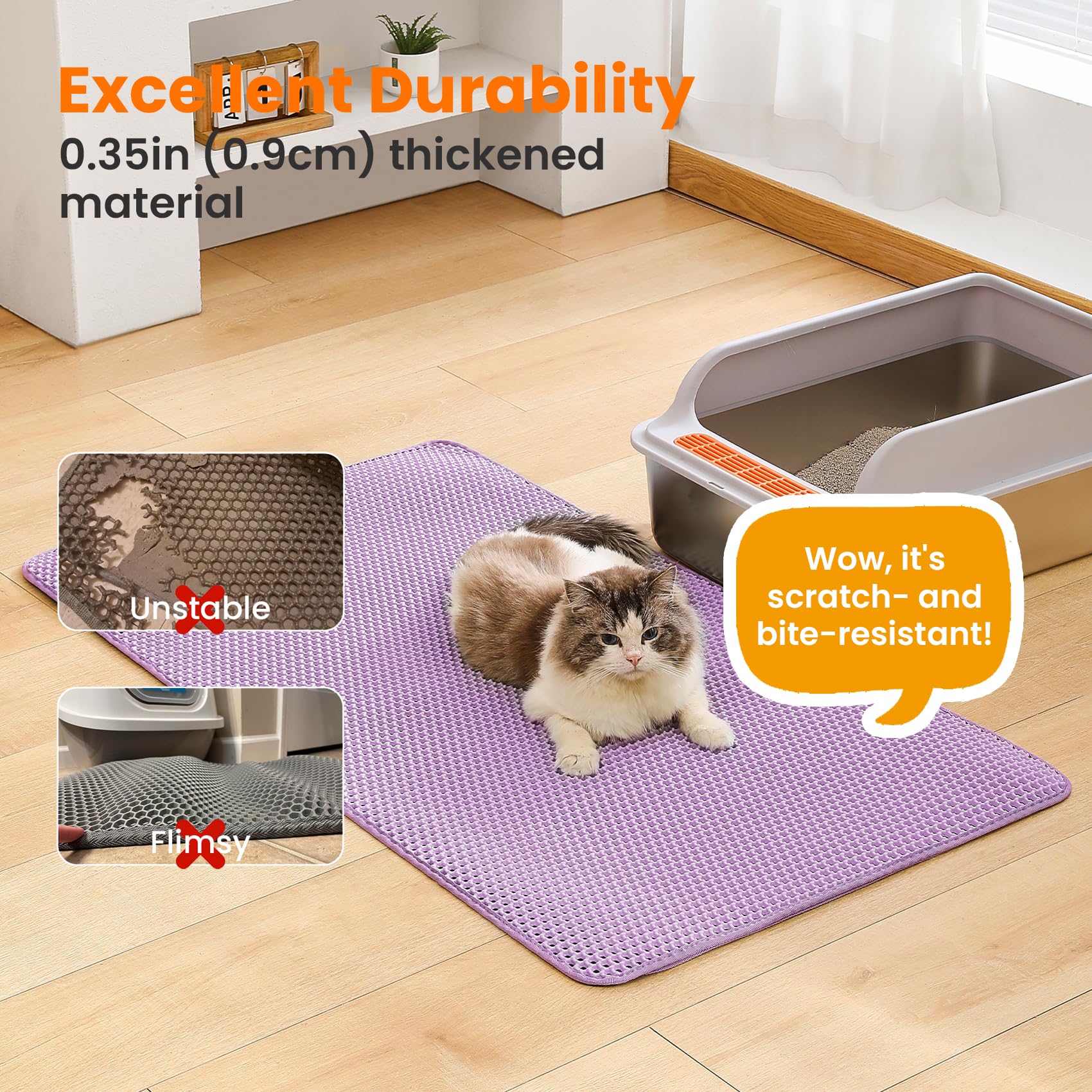 Petinstinct Alfombra XXL, base impermeable para evitar filtraciones