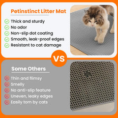 Petinstinct Alfombrilla para gato impermeable: protege el suelo ante orina y derrames.