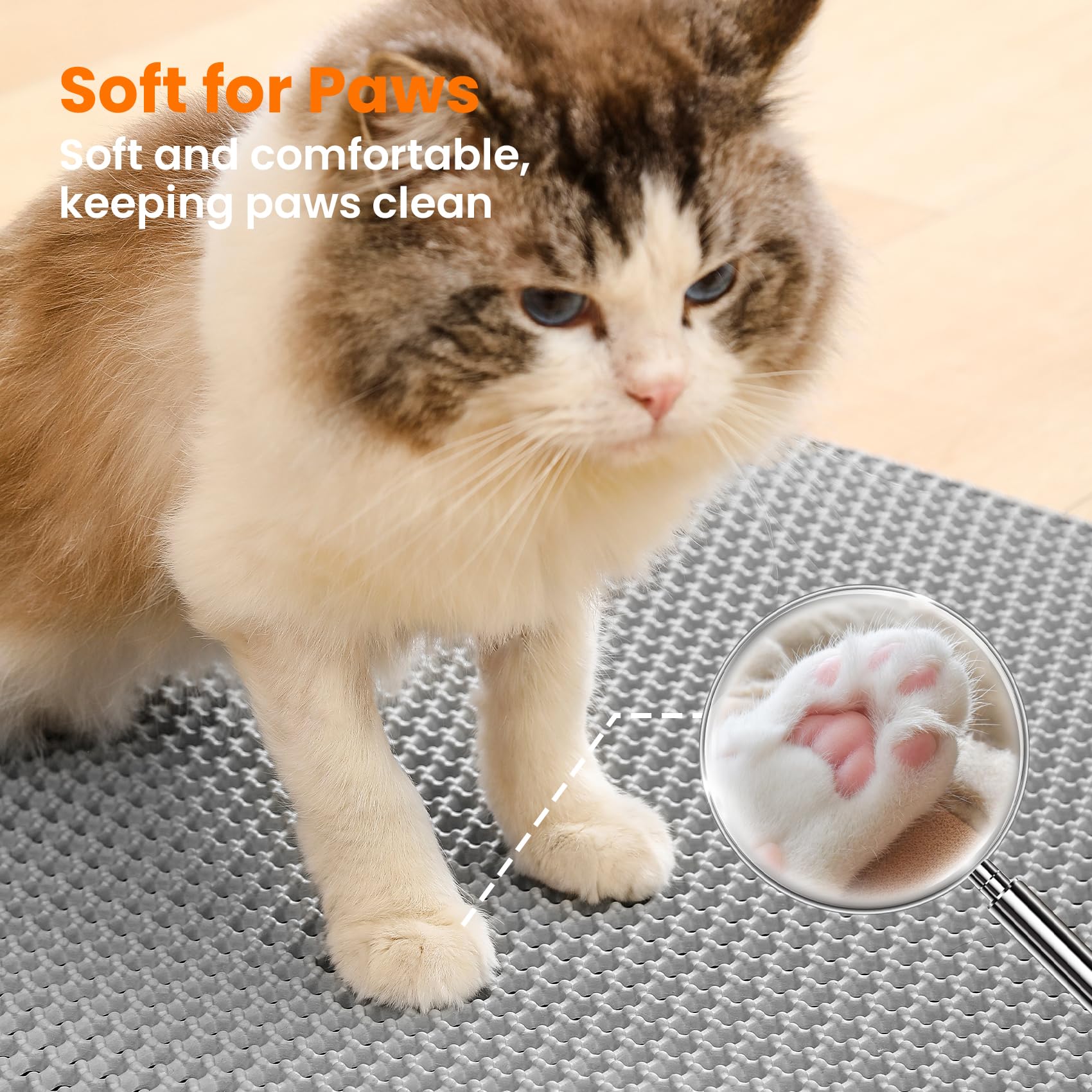 Petinstinct Alfombrilla resistente y duradera: diseñada para uso diario de gatos.