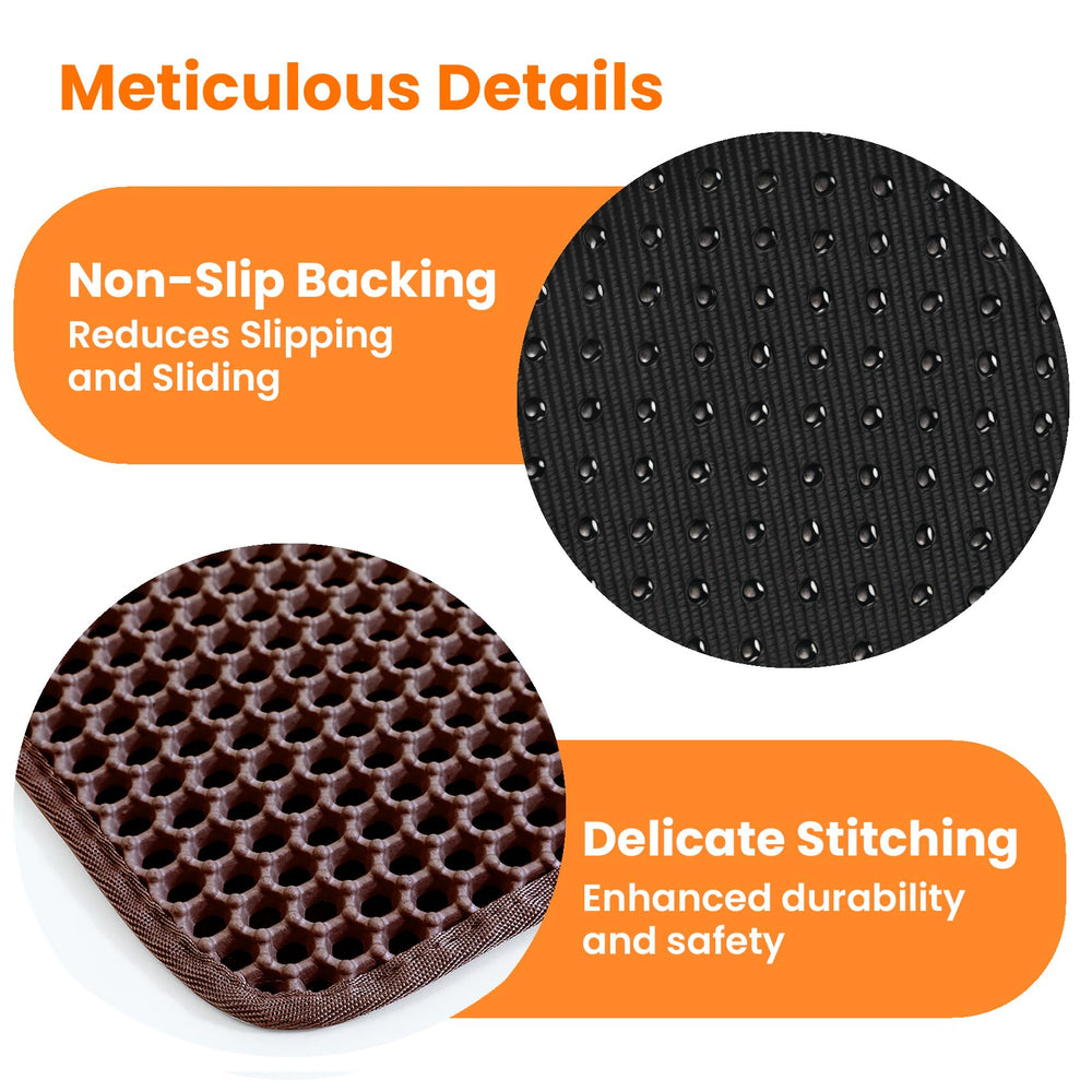 Petinstinct alfombrilla marrón suave, diseño discreto que combina con la decoración