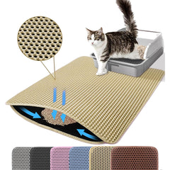Petinstinct: alfombrilla XL 30x22 con doble panal para atrapar la arena.