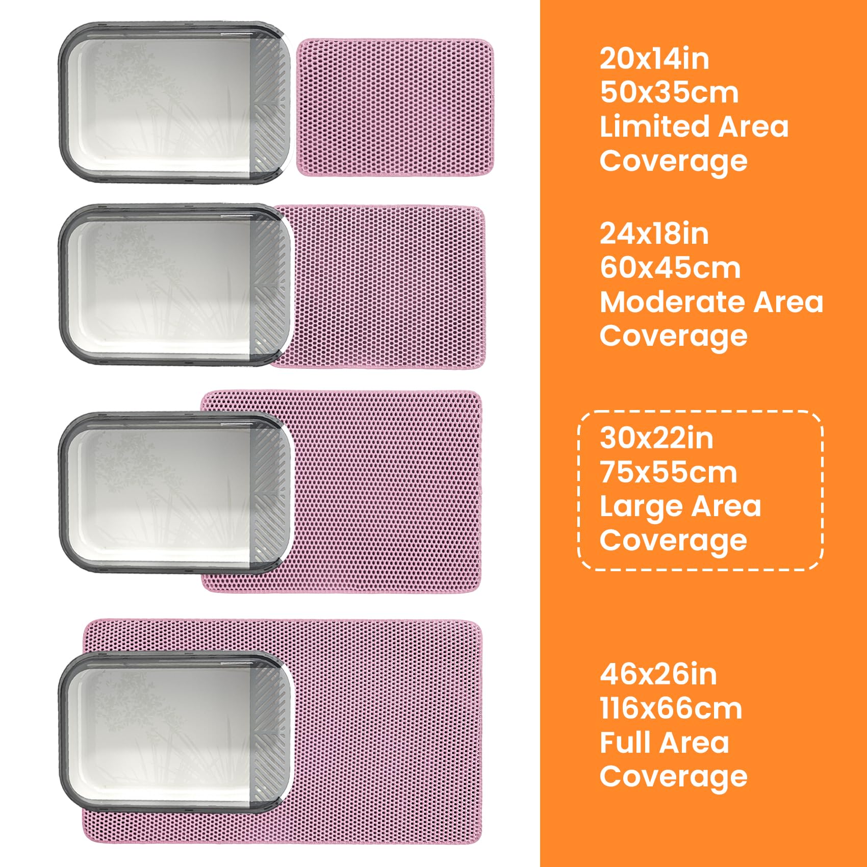 Perfecta para cajas grandes, ideal para gatos adultos y gatitos.