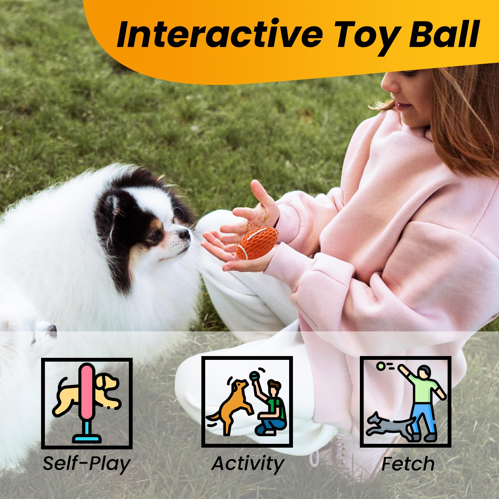 Diseño naranja Petinstinct para fácil localización durante el juego.