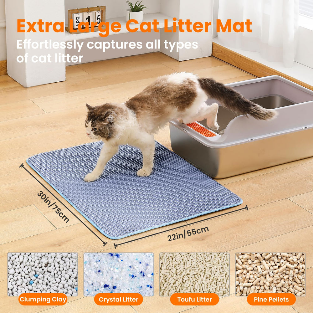 Petinstinct Doble capa panales: evita que la arena se disperse fuera de la bandeja.