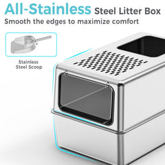 Petinstinct interior amplio con borde de silicona para protección del felino.