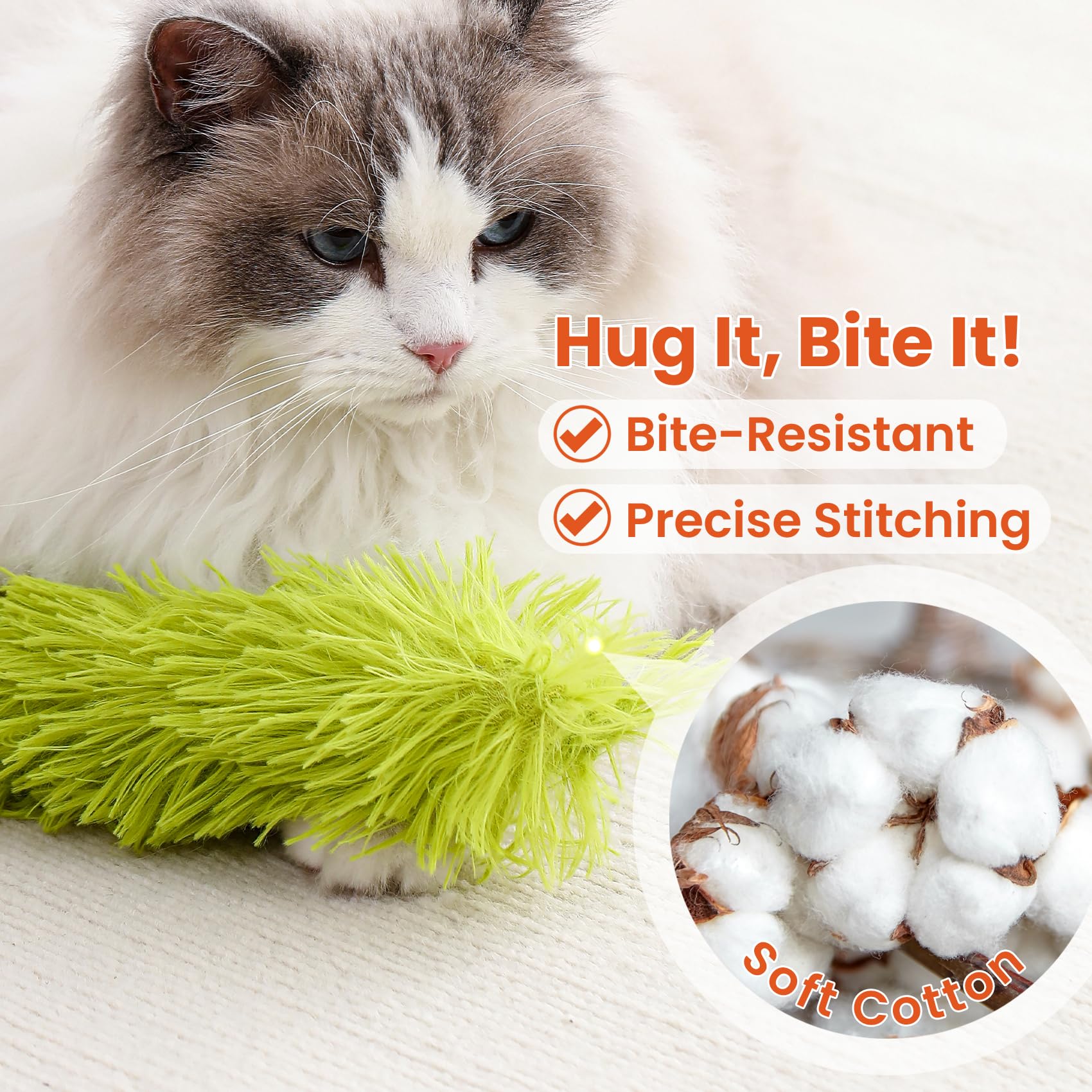 Petinstinct Juguete para gato en tres colores vibrantes, captura su atención.