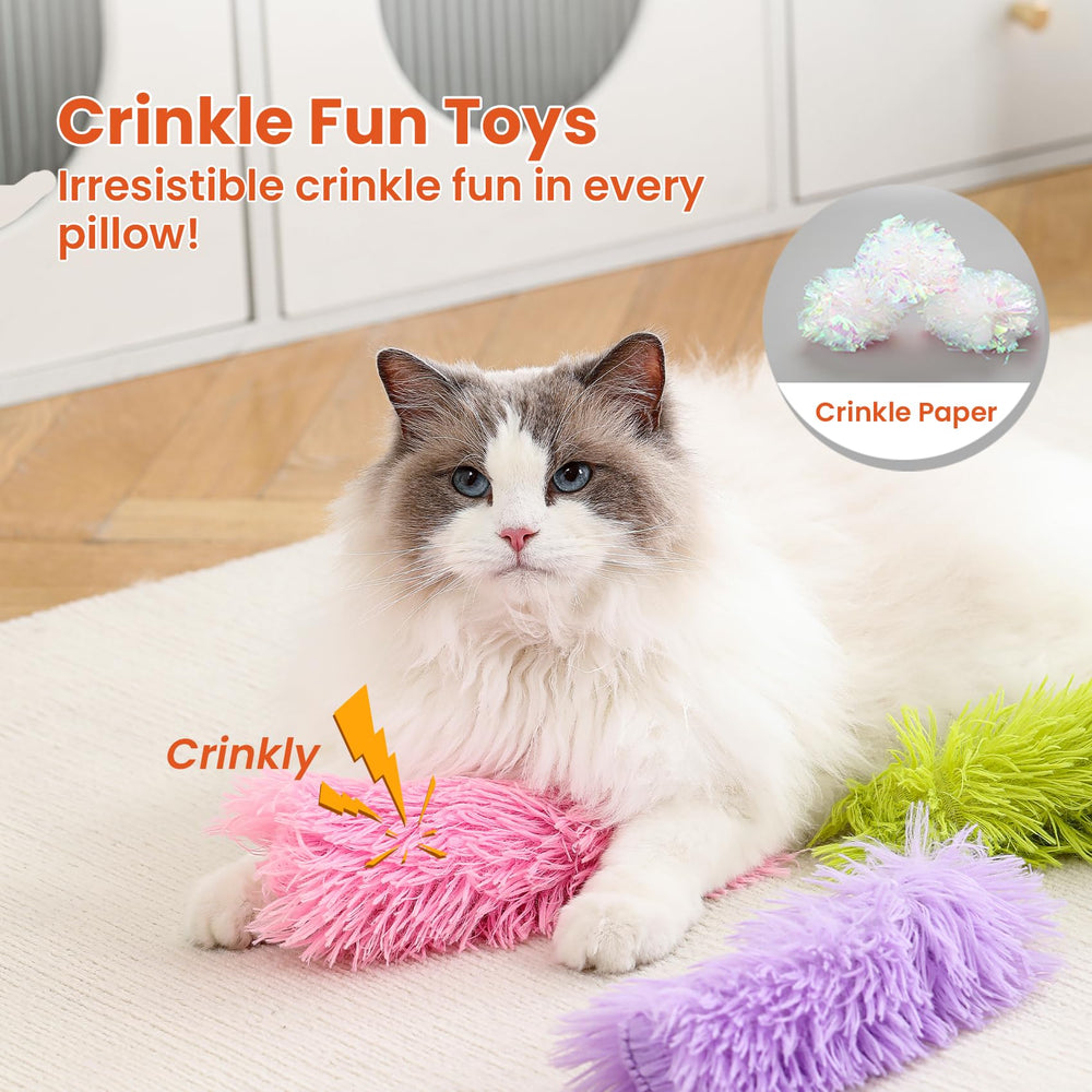 Petinstinct Juguete de peluche suave para gato, perfecto para abrazar.