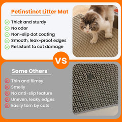 Petinstinct panales hexagonales en la capa superior para atrapar granos de arena.