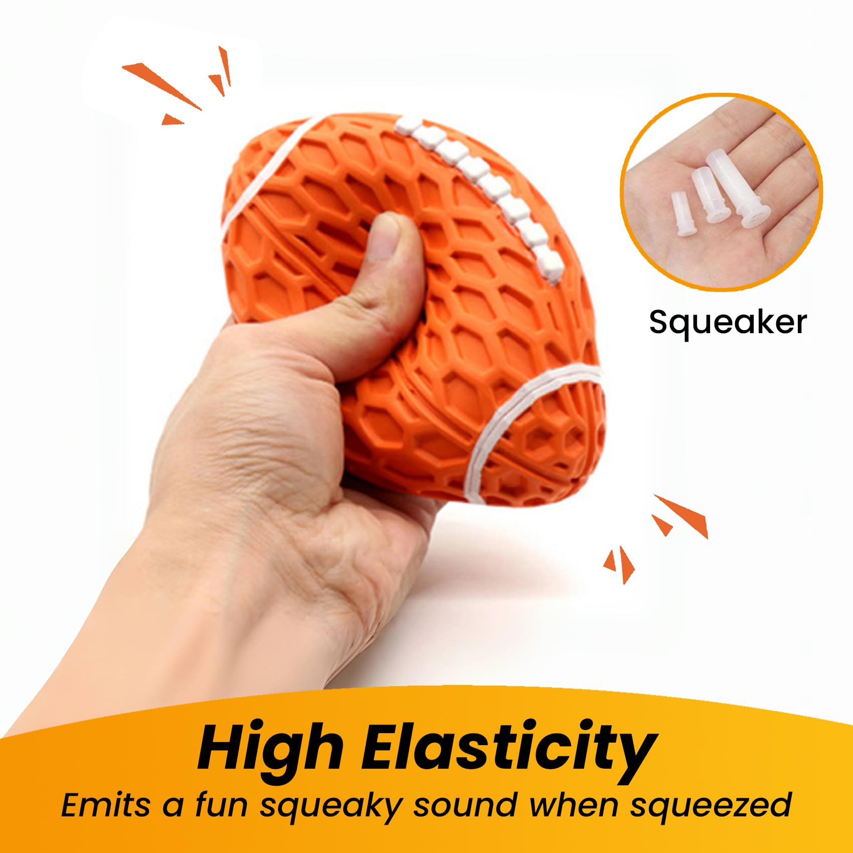 Pelota Petinstinct para perro pequeño que flota, perfecto para juegos de agua.