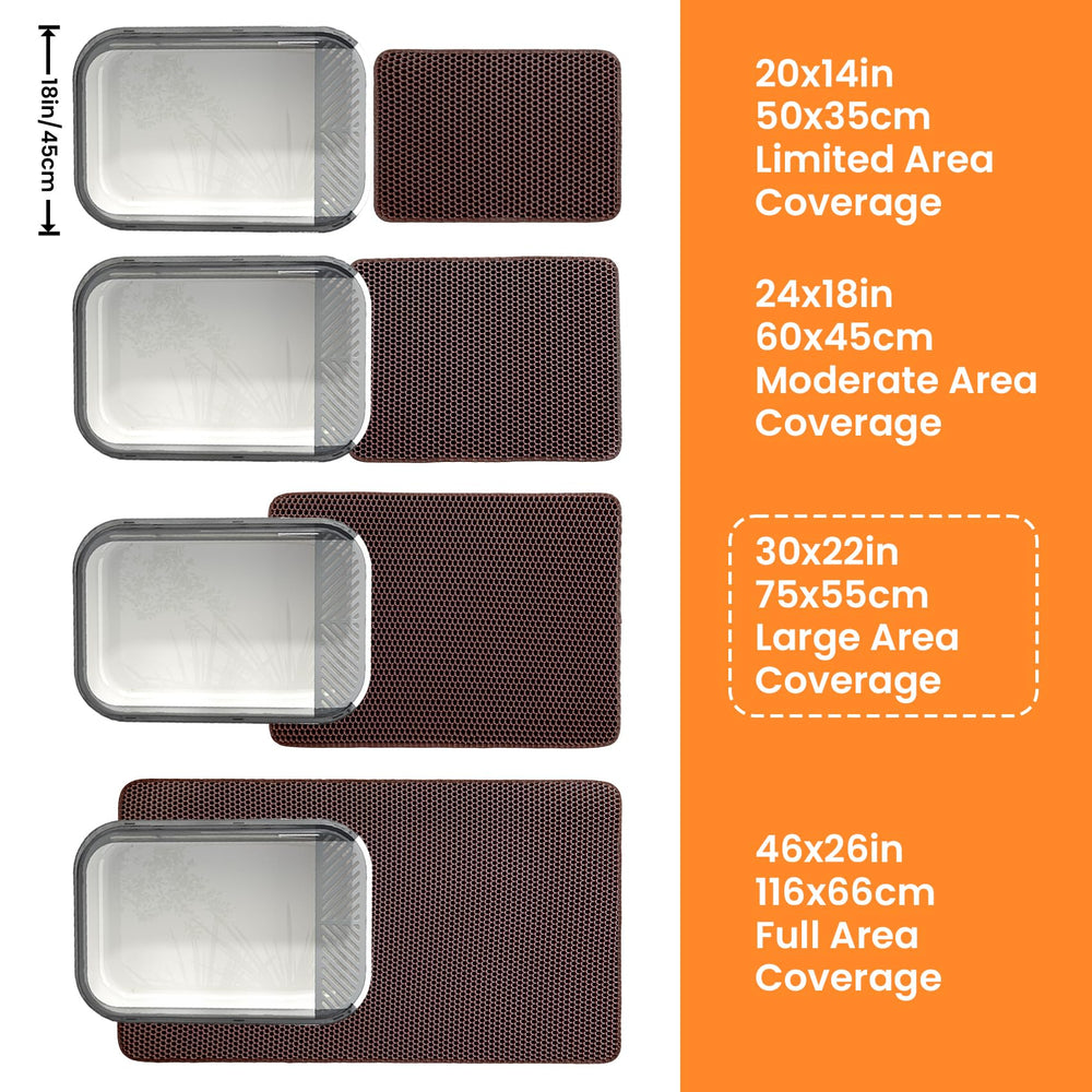 Dimensiones 30x22 pulgadas Petinstinct XL ofrecen cobertura amplia.