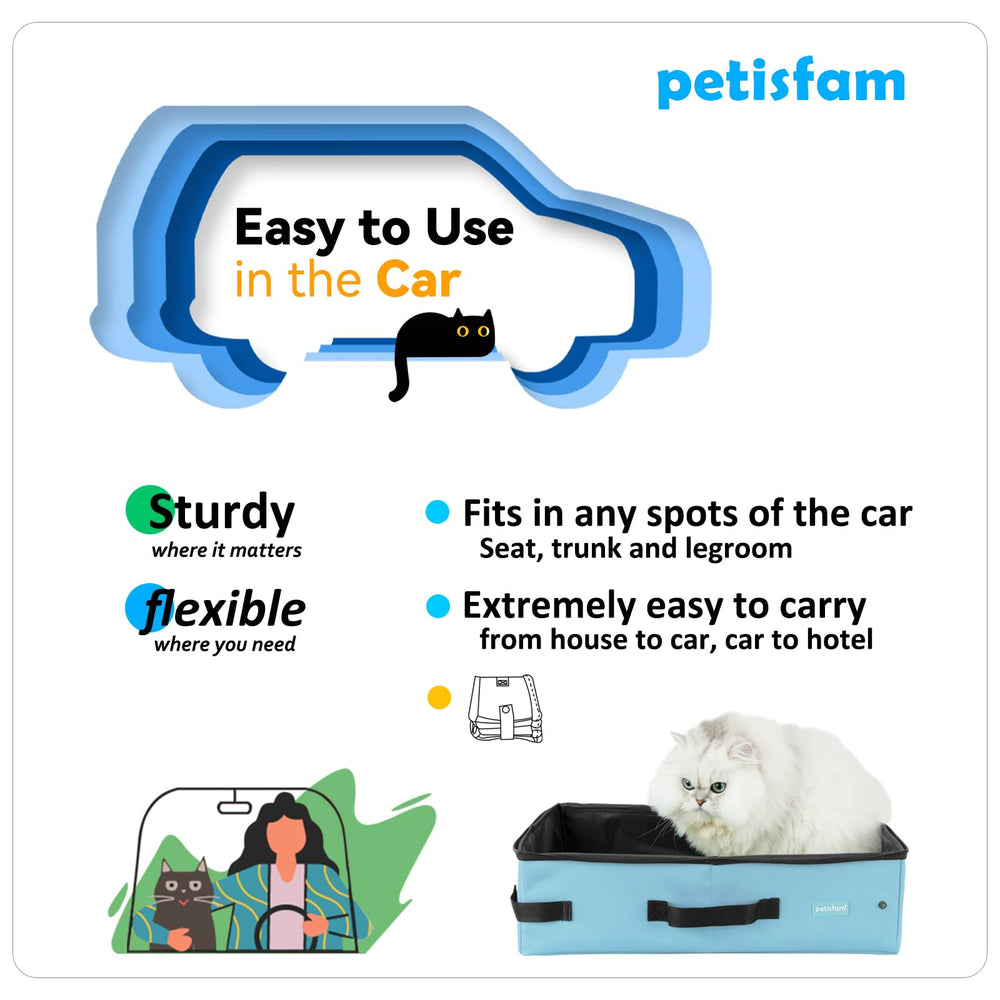 Petisfam diseño ligero y transportable, fácil de llevar en cualquier viaje.