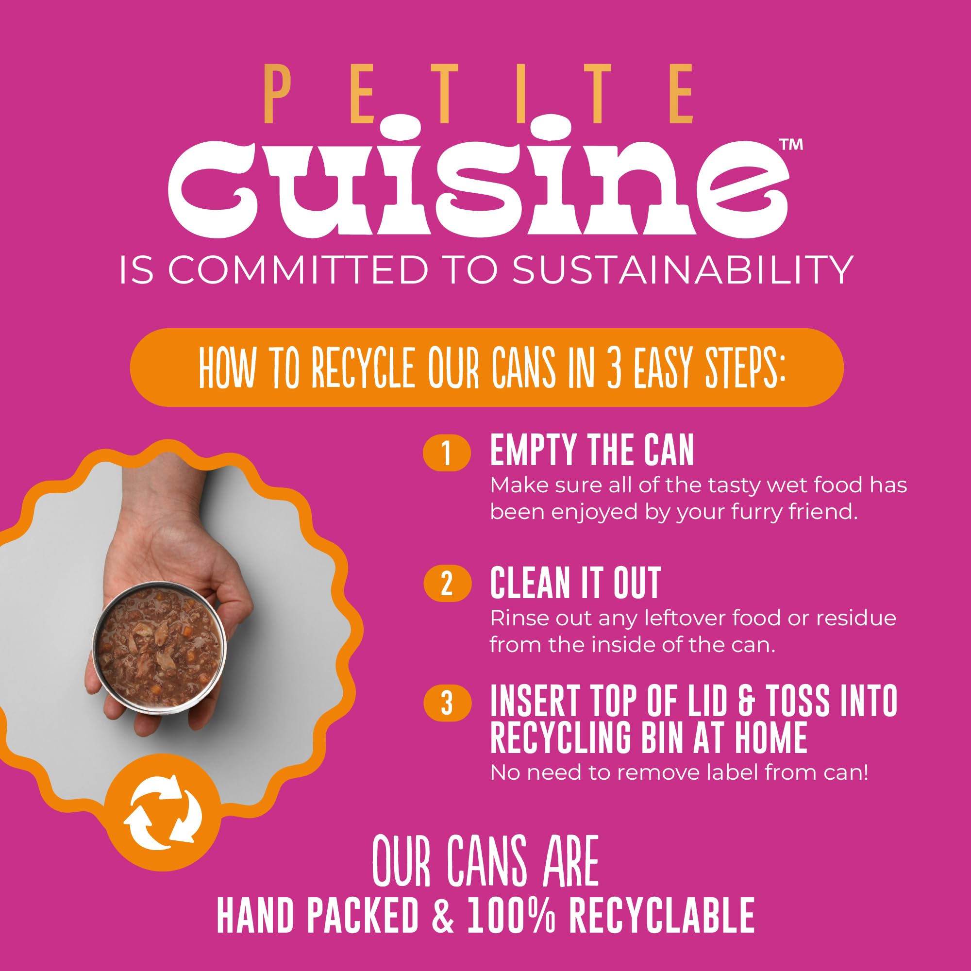 Petite Cuisine: proteína animal de alta calidad en cada ración.