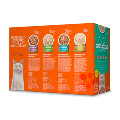 Petite Cuisine con pollo desmenuzado, textura suave para gatos
