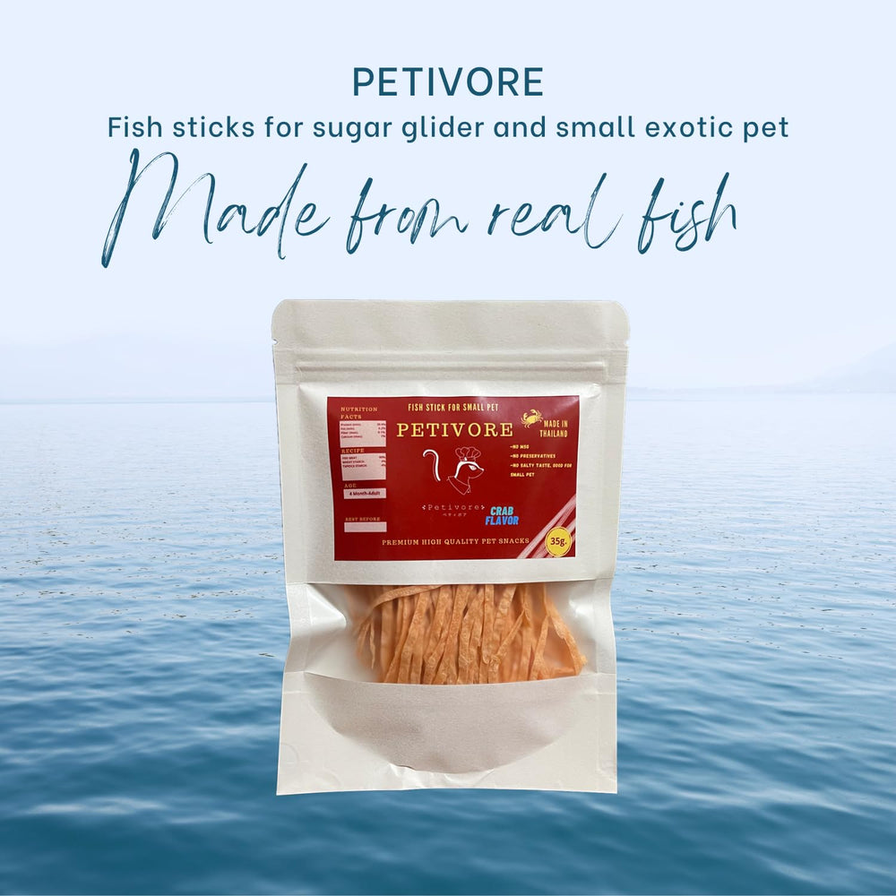 PETIVORE Snack de pescado real para hámster