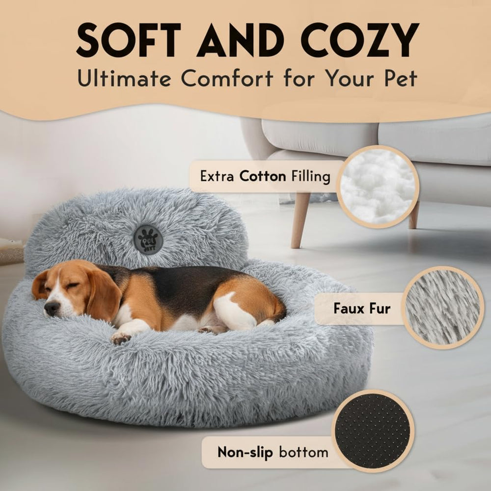 PetJett algodón suave en cama para perro, confort extra para momentos de descanso