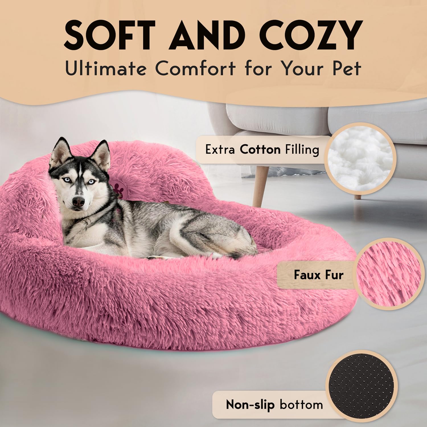 PetJett almohada de soporte cuello para mayor confort al dormir