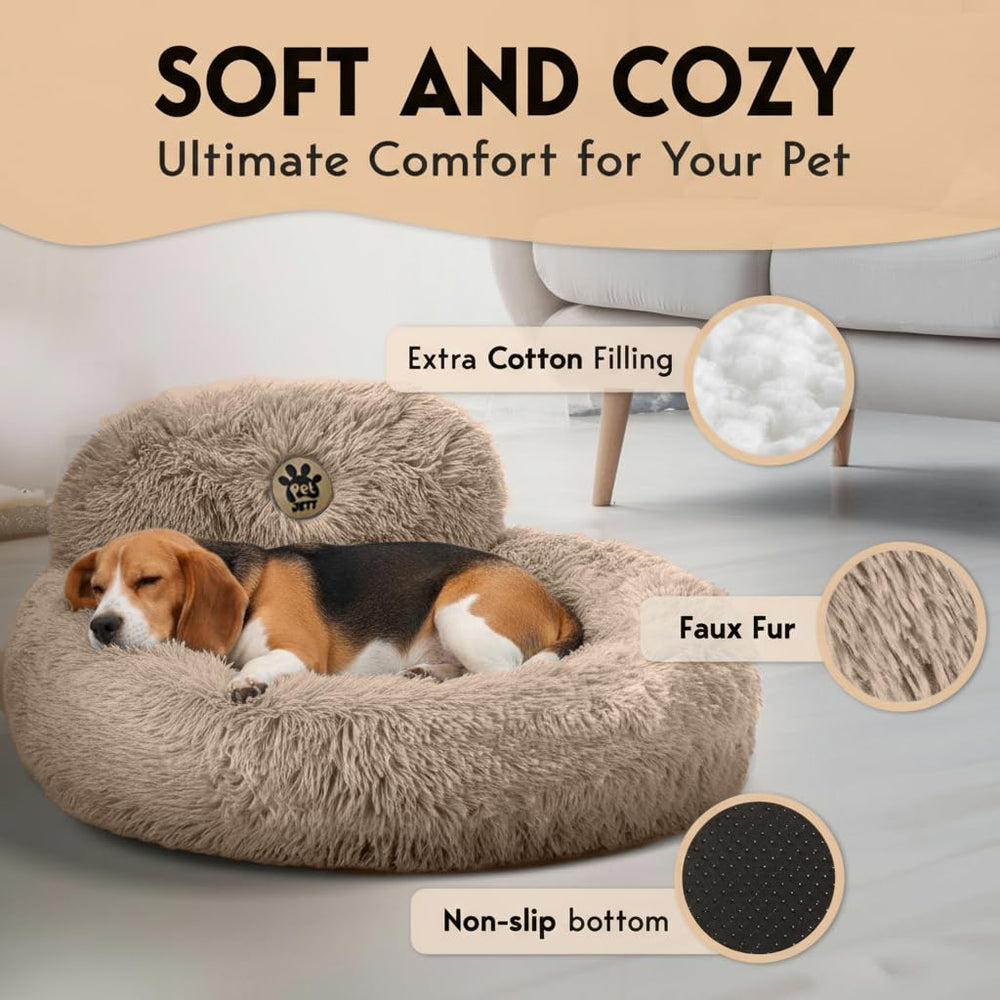PetJett cama en forma de dona envolvente para abrazar