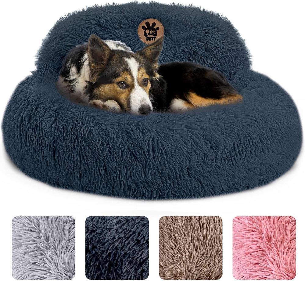 PET JETT cama rosquilla de 30 pulgadas para perros, confort envolvente y descanso profundo.