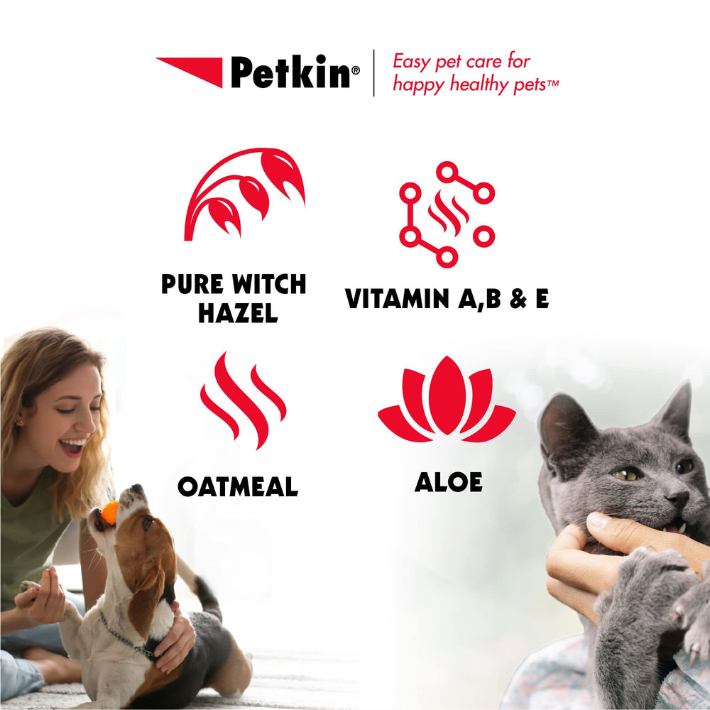 Petkin Anti Itch Wipes para uso en perro durante el paseo