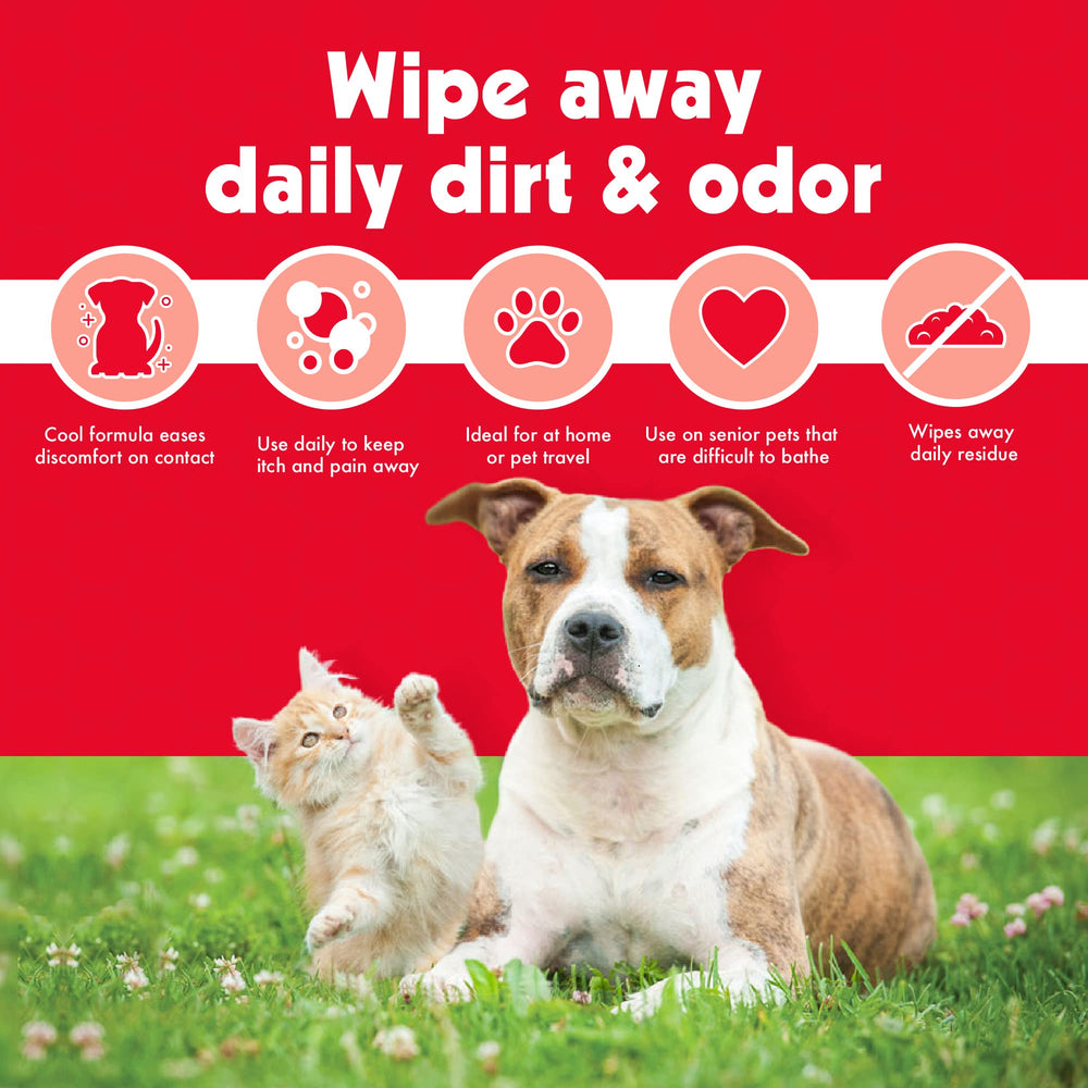 Petkin Anti Itch Wipes útiles para viaje con mascotas