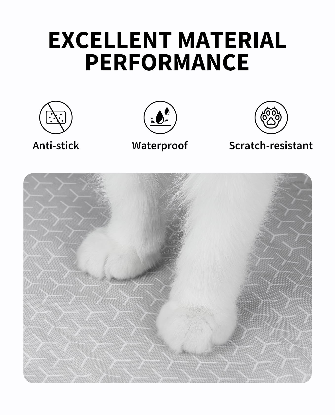 PETKIT almohadilla cilindro max, superficie impermeable y antiadherente, limpieza sencilla.