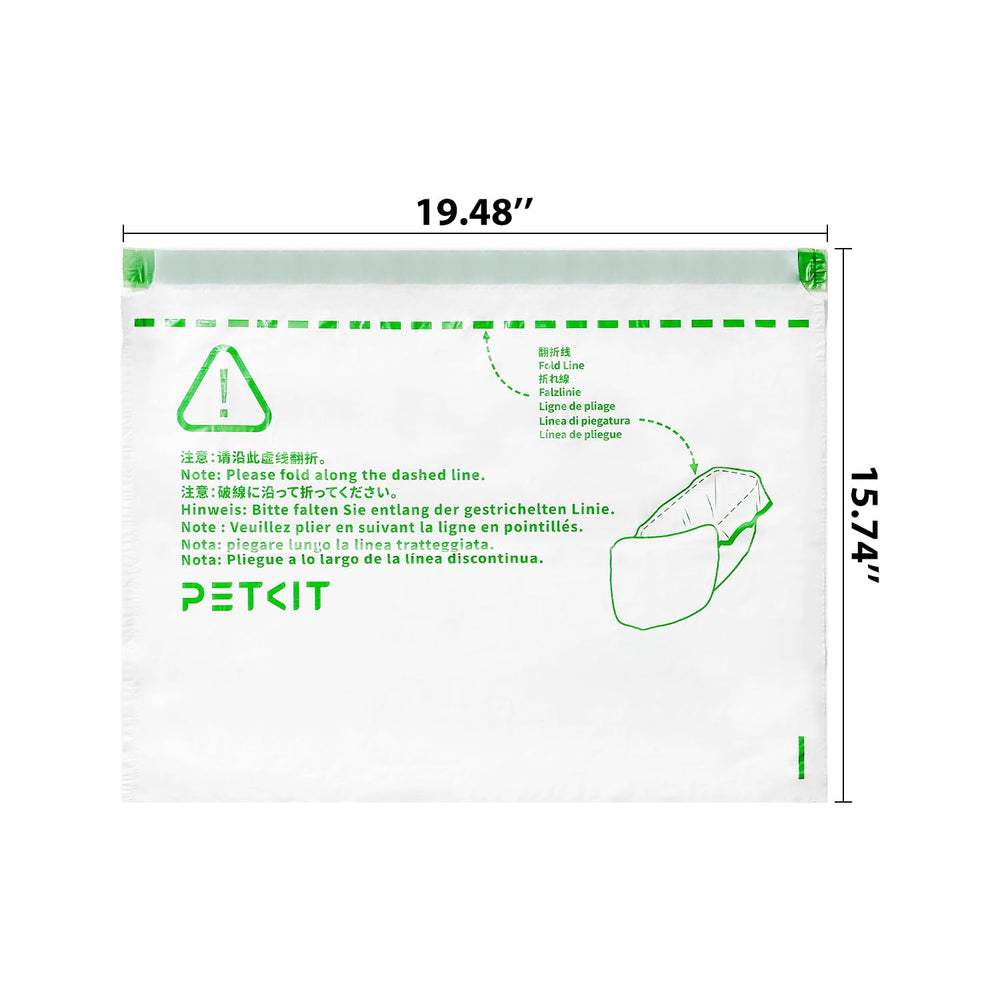 Instrucciones de cambio semanales para bolsas PETKIT.