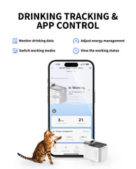 PETKIT EVERSWEET MAX monitor en app para hábitos de bebida.